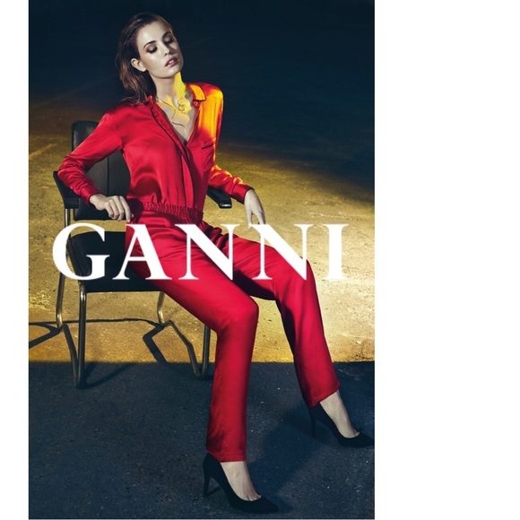 {Ganni} Trinity Seersucker Button Down/Trouser SET - Picture 6 of 15